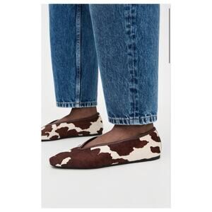 NWOT NEW Schutz Courtney Flats in Multibrown/Seal Brown